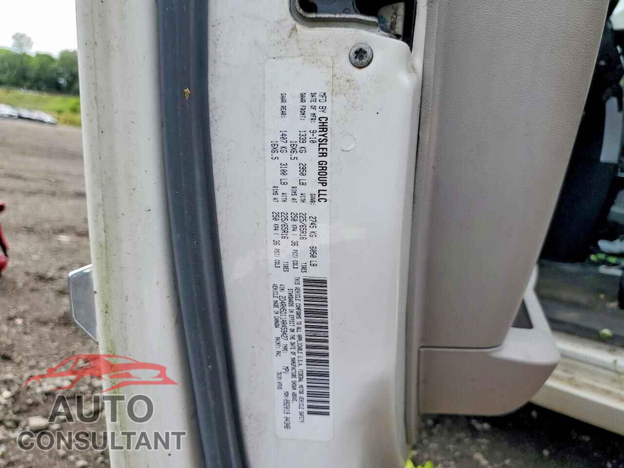 DODGE CARAVAN 2010 - 2D4RN5D11AR459427