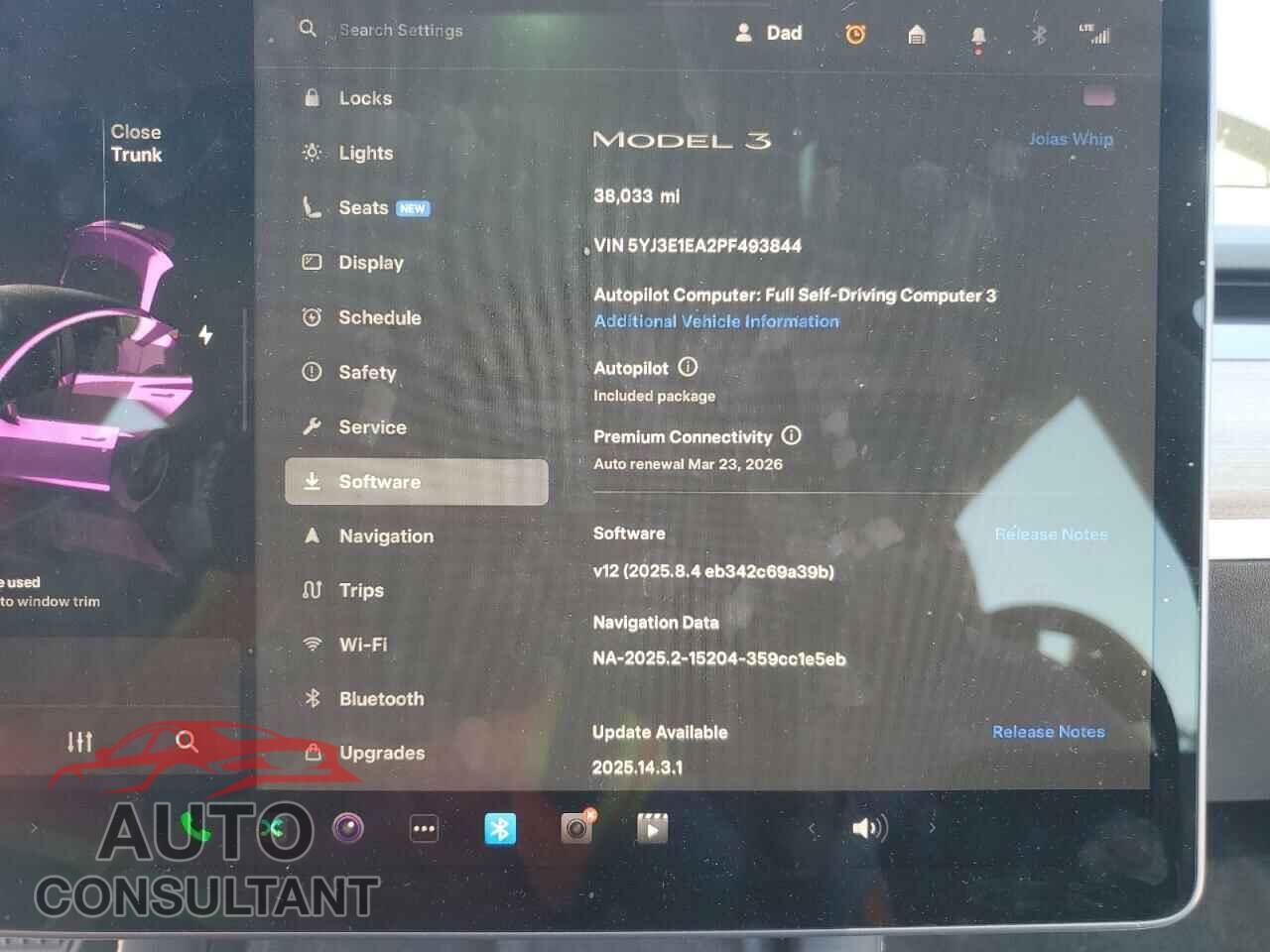 TESLA MODEL 3 2023 - 5YJ3E1EA2PF493844