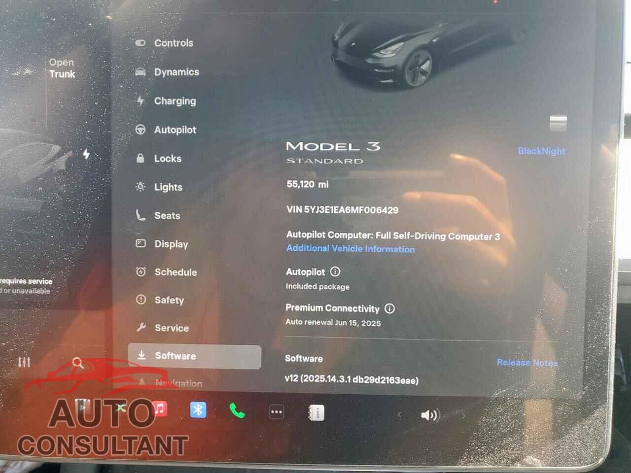 TESLA MODEL 3 2021 - 5YJ3E1EA6MF006429