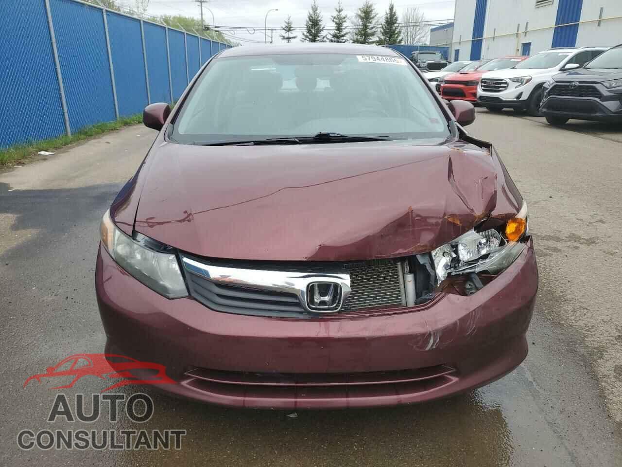HONDA CIVIC 2012 - 2HGFB2F44CH063193