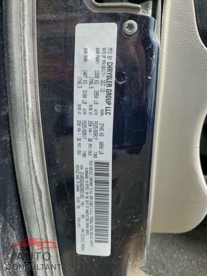 DODGE CARAVAN 2013 - 2C4RDGDG6DR651091