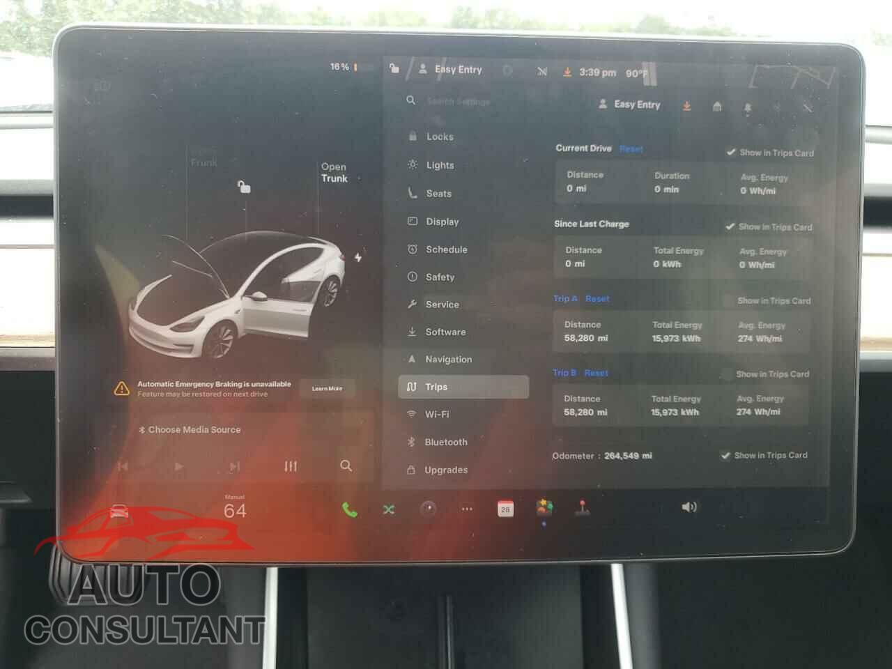 TESLA MODEL 3 2019 - 5YJ3E1EB6KF453493