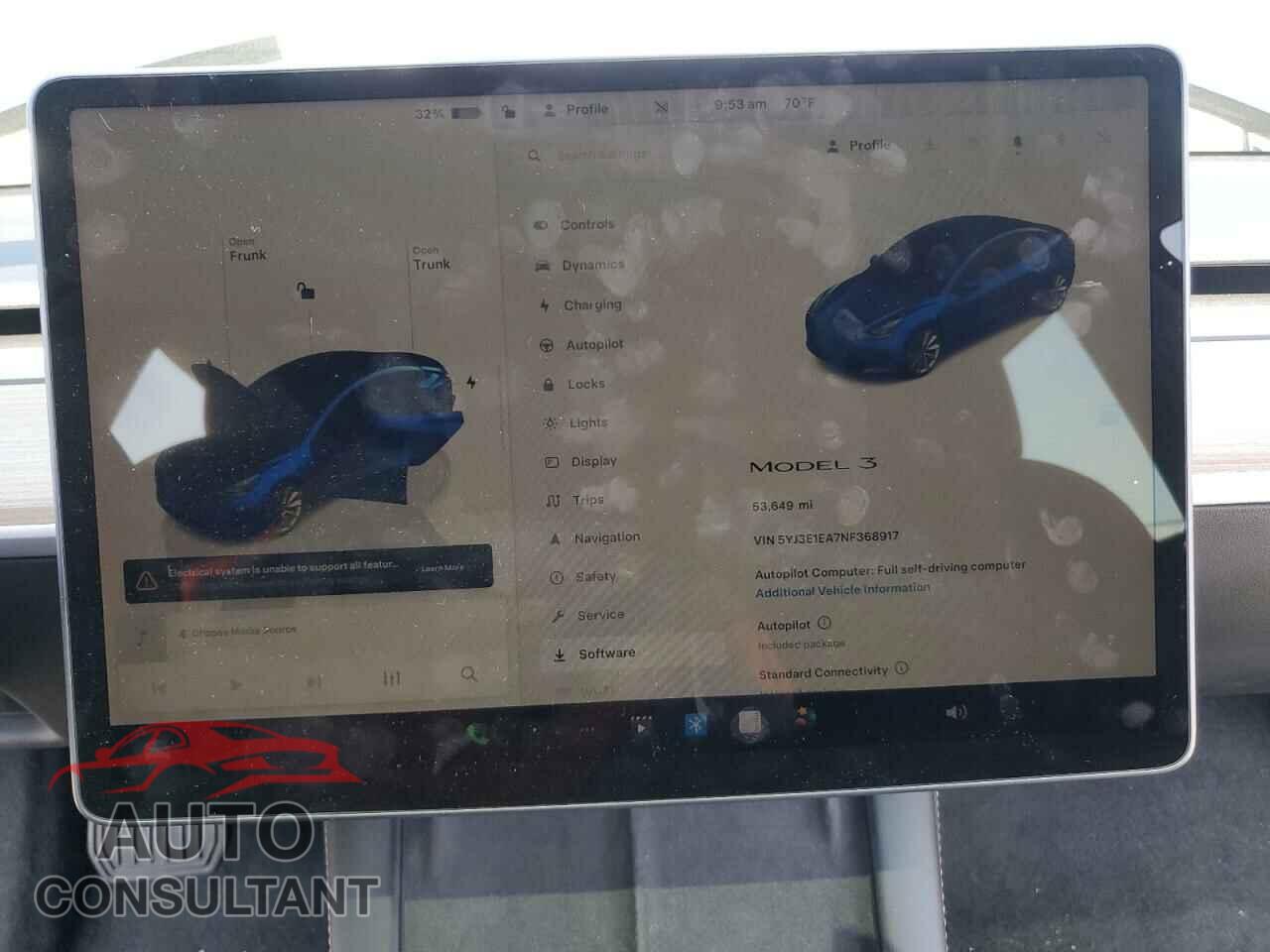 TESLA MODEL 3 2022 - 5YJ3E1EA7NF368917