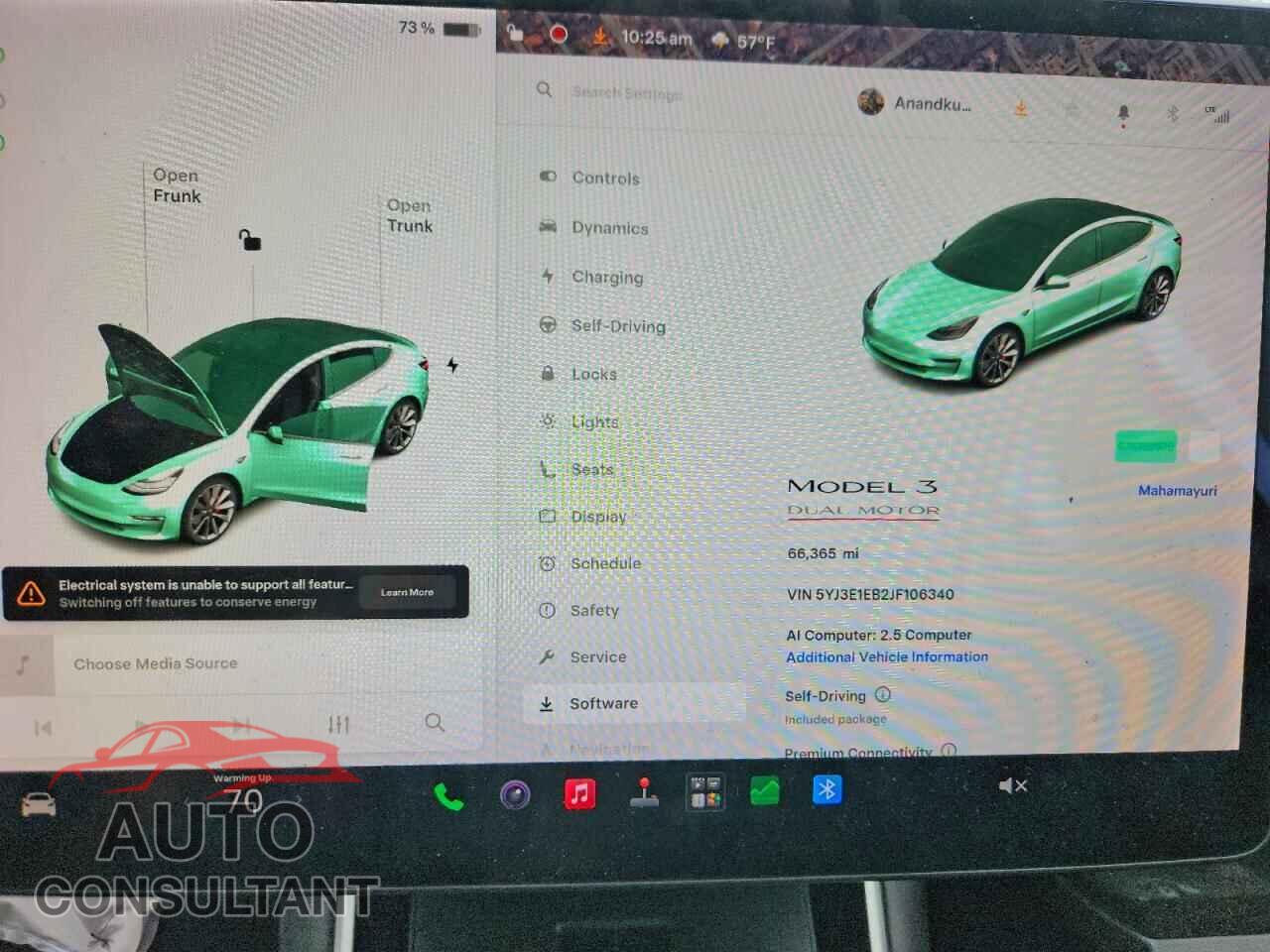 TESLA MODEL 3 2018 - 5YJ3E1EB2JF106340