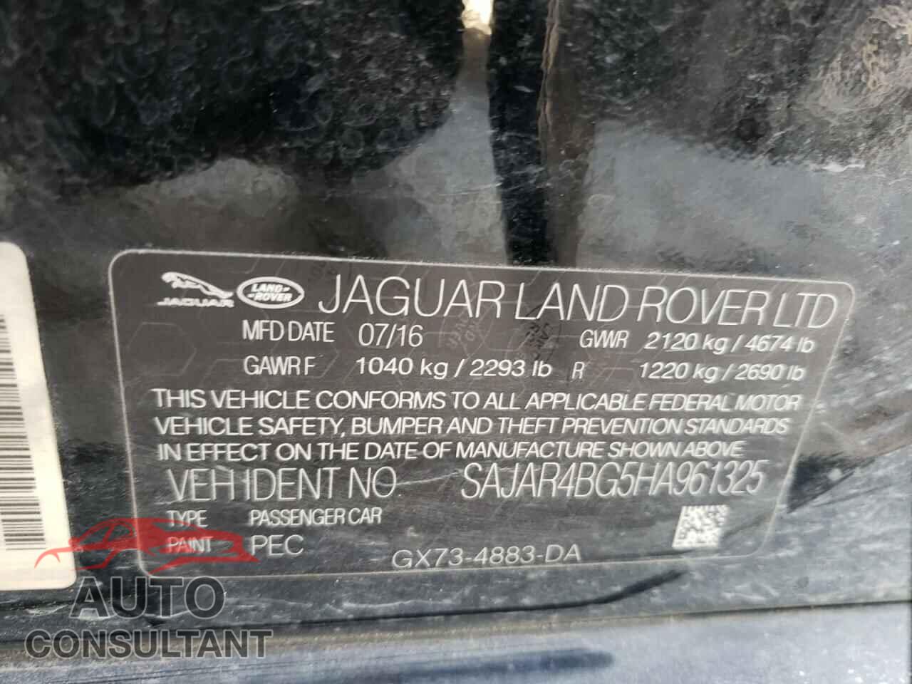 JAGUAR XE 2017 - SAJAR4BG5HA961325