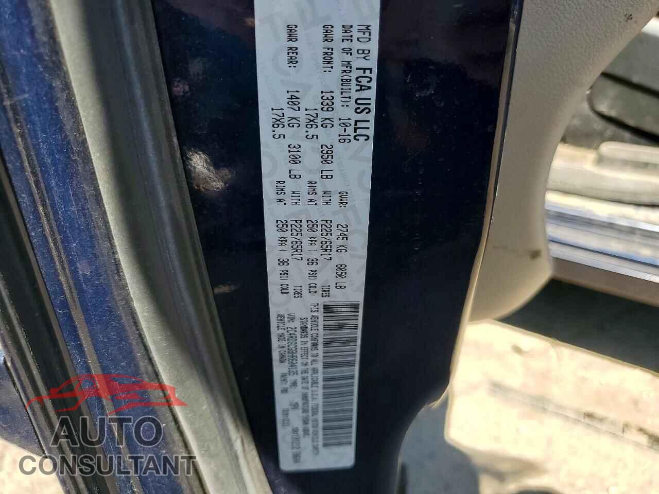 DODGE CARAVAN 2017 - 2C4RDGCG8HR604135