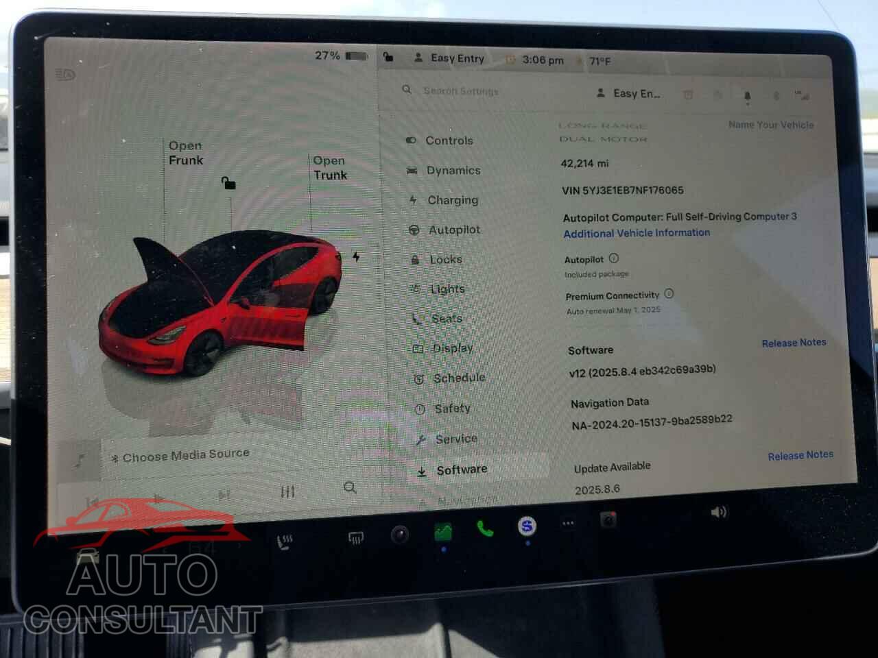 TESLA MODEL 3 2022 - 5YJ3E1EB7NF176065
