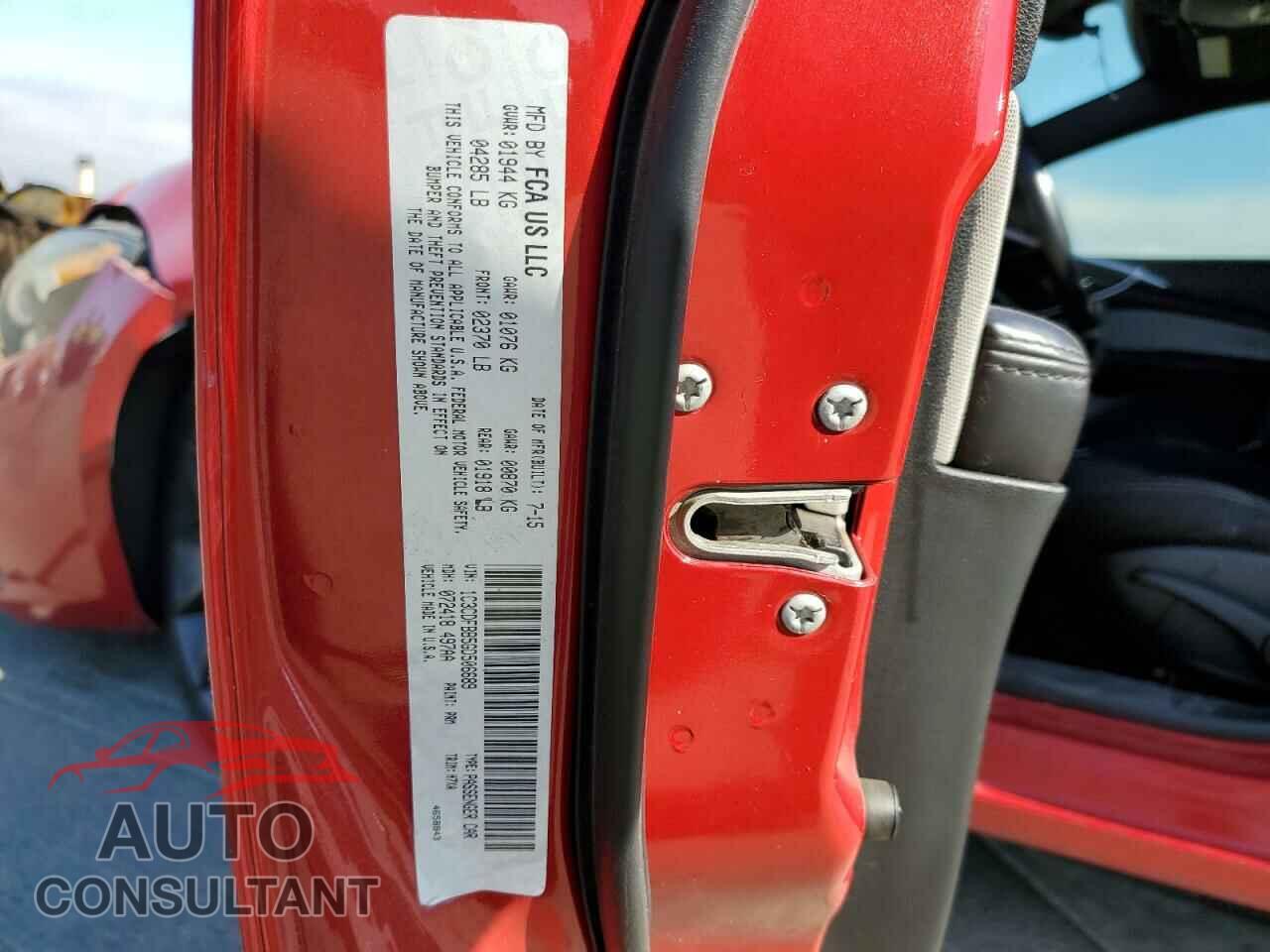 DODGE DART 2016 - 1C3CDFBB5GD506689