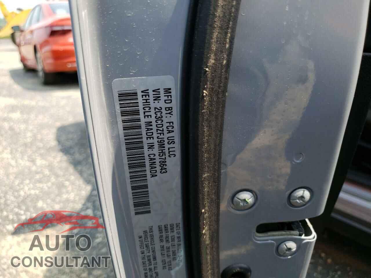 DODGE CHALLENGER 2021 - 2C3CDZFJ9MH578643