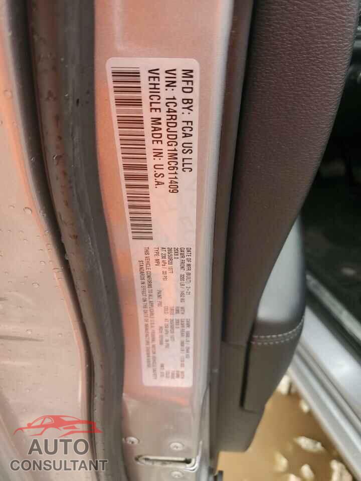 DODGE DURANGO 2021 - 1C4RDJDG1MC611409