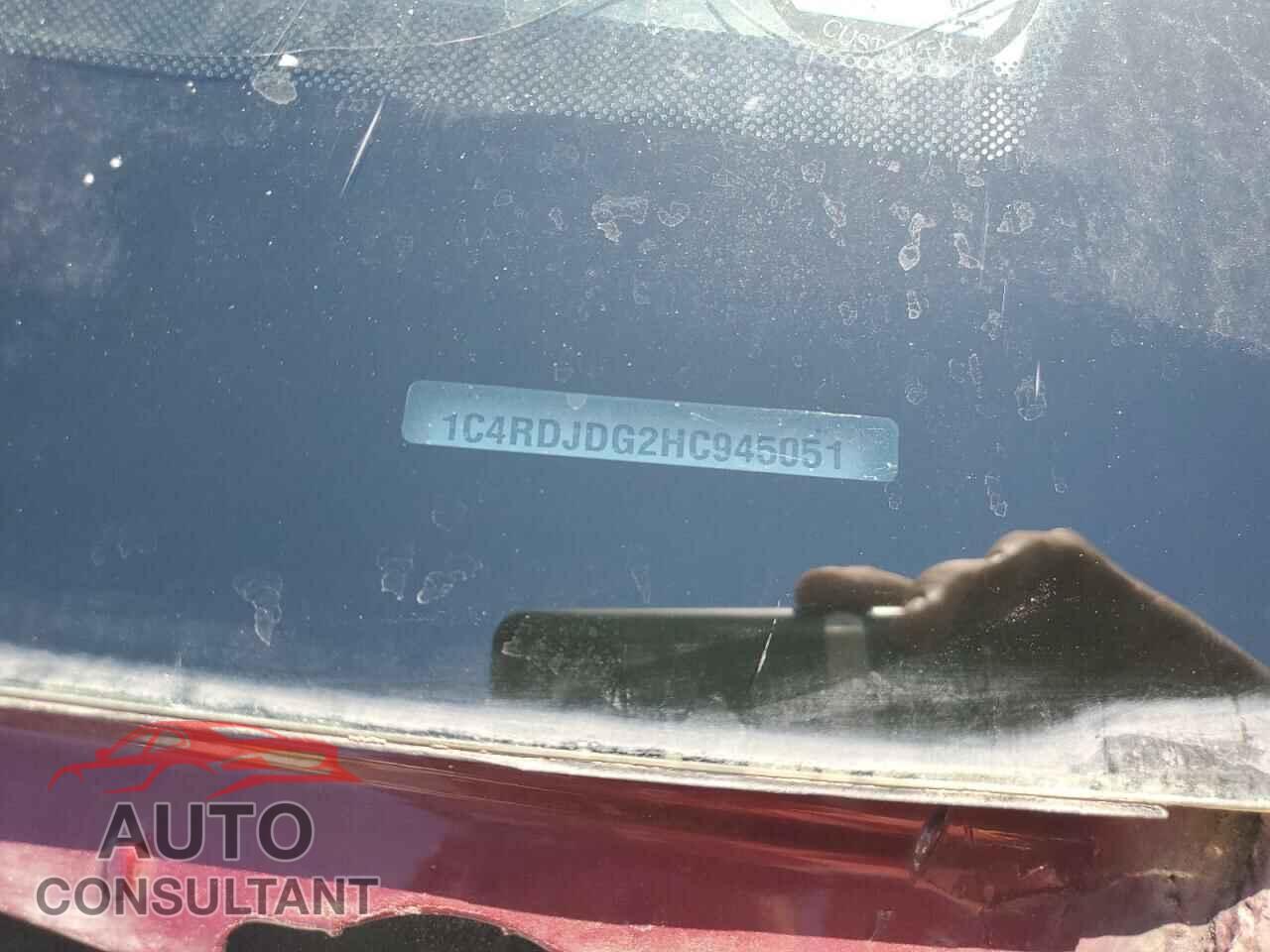 DODGE DURANGO 2017 - 1C4RDJDG2HC945051