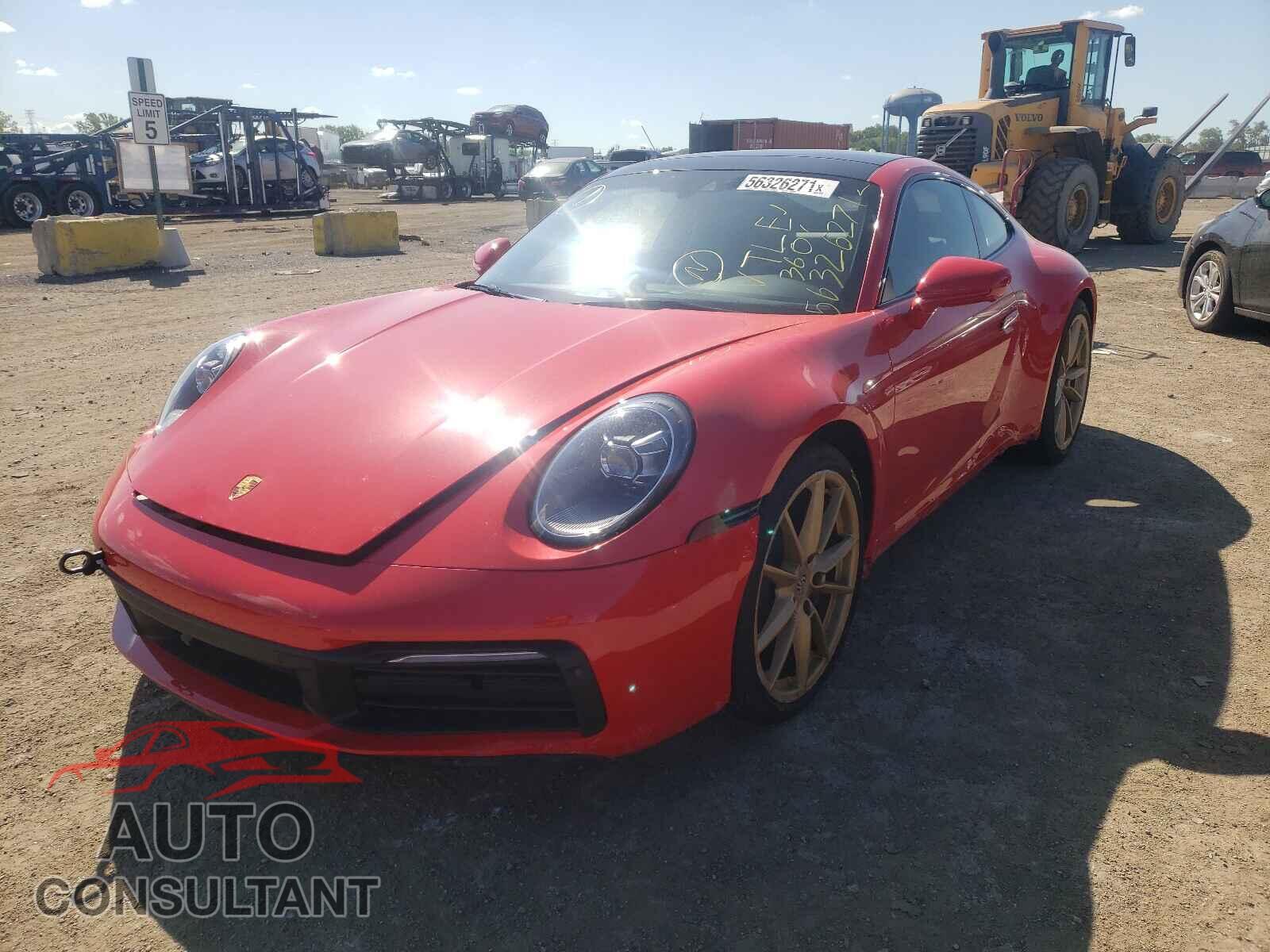 PORSCHE 911 2021 - WP0AA2A94MS205180