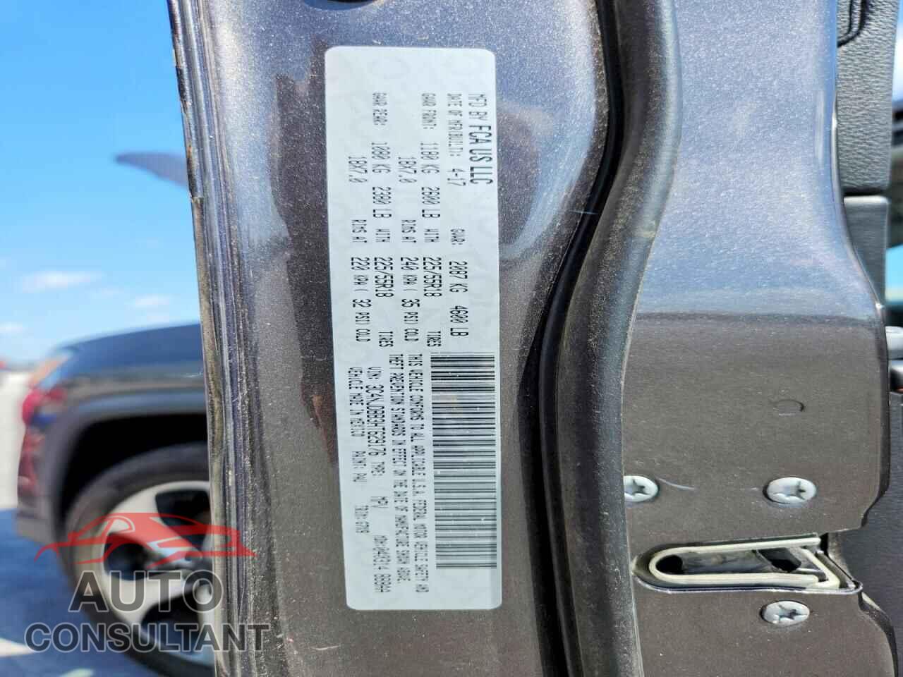 JEEP COMPASS 2017 - 3C4NJDBB3HT629176