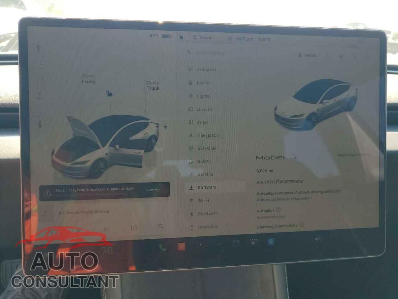 TESLA MODEL 3 2024 - 5YJ3E1EA9RF751909