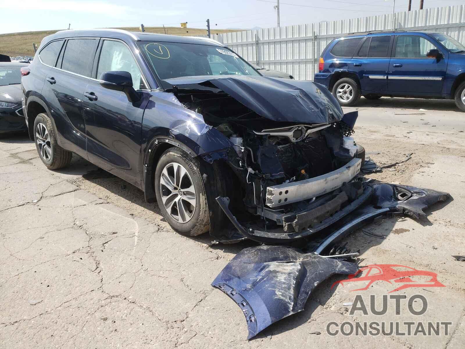 TOYOTA HIGHLANDER 2021 - 5TDGZRBH7MS070187