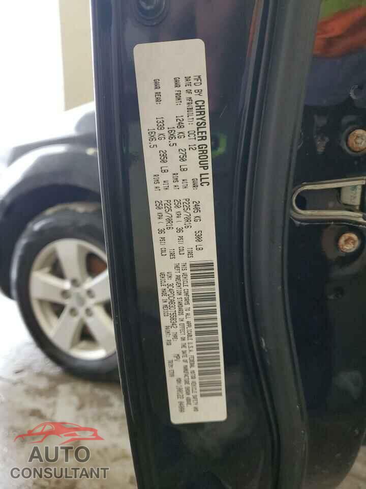 DODGE JOURNEY 2013 - 3C4PDCAB3DT558342