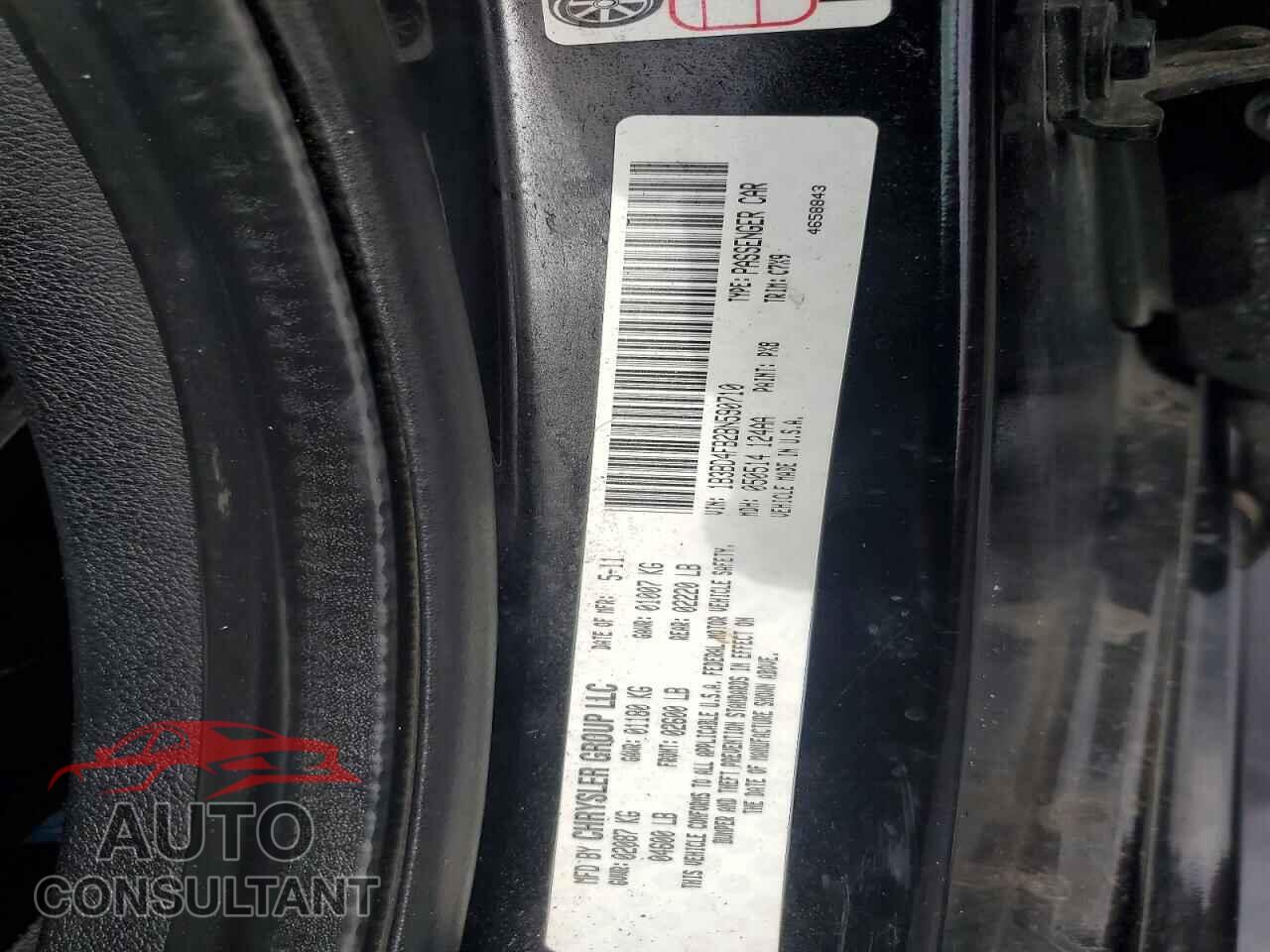 DODGE AVENGER 2011 - 1B3BD4FB2BN590710