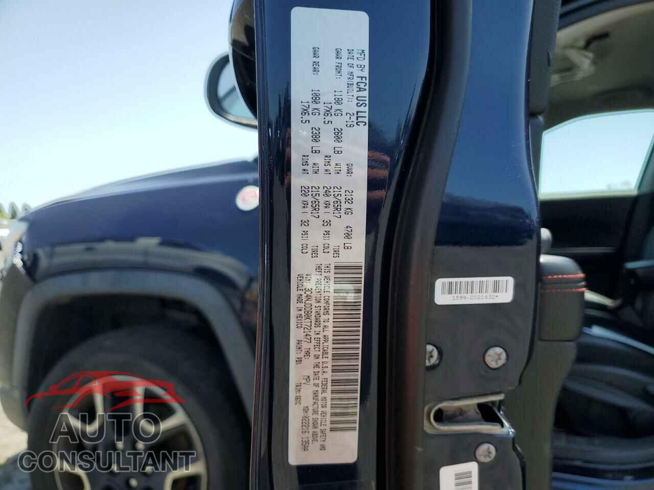 JEEP COMPASS 2019 - 3C4NJDDB0KT721477