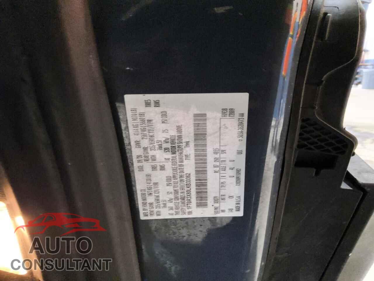 FORD TRANSIT 2020 - 1FTBR3X80LKB33362