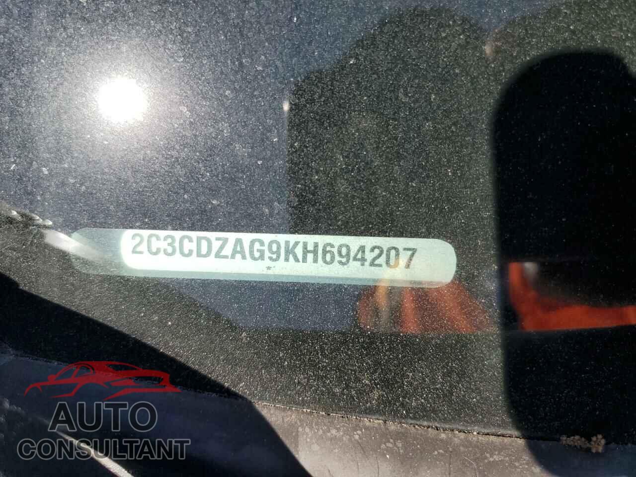 DODGE CHALLENGER 2019 - 2C3CDZAG9KH694207