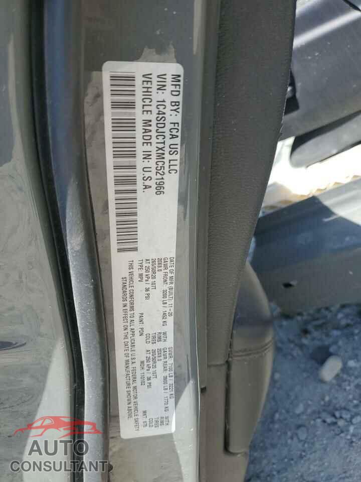 DODGE DURANGO 2021 - 1C4SDJCTXMC521966