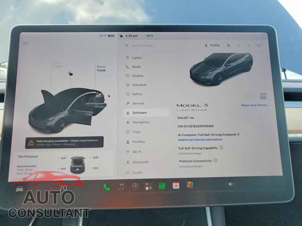 TESLA MODEL 3 2018 - 5YJ3E1EA0JF016420