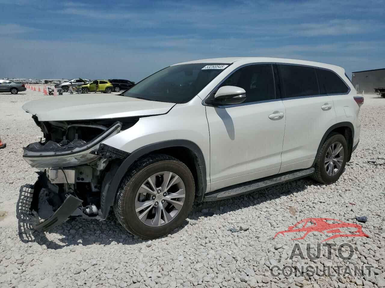 TOYOTA HIGHLANDER 2015 - 5TDZKRFHXFS090881