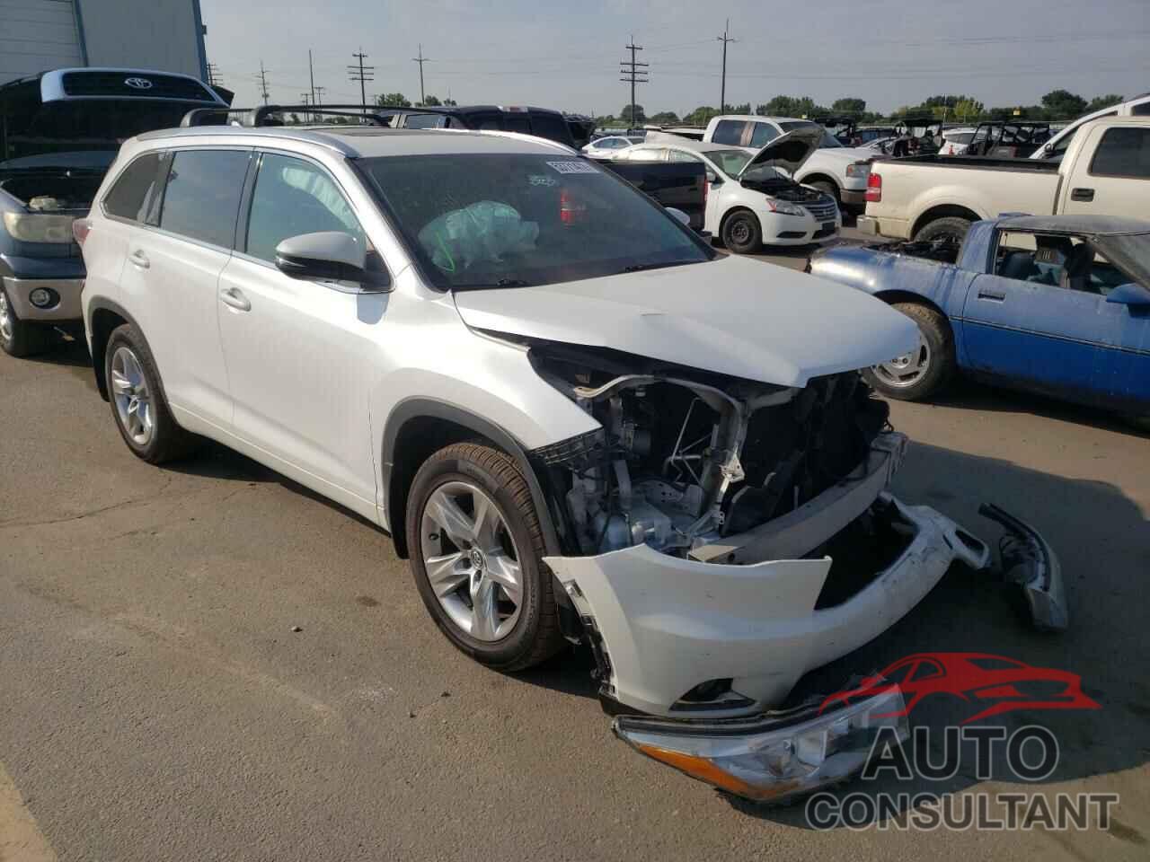 TOYOTA HIGHLANDER 2016 - 5TDDKRFH8GS305721