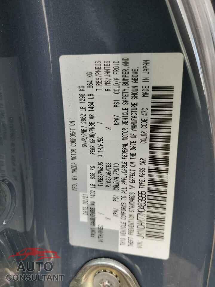 MAZDA MX5 2021 - JM1NDAM77M0453965