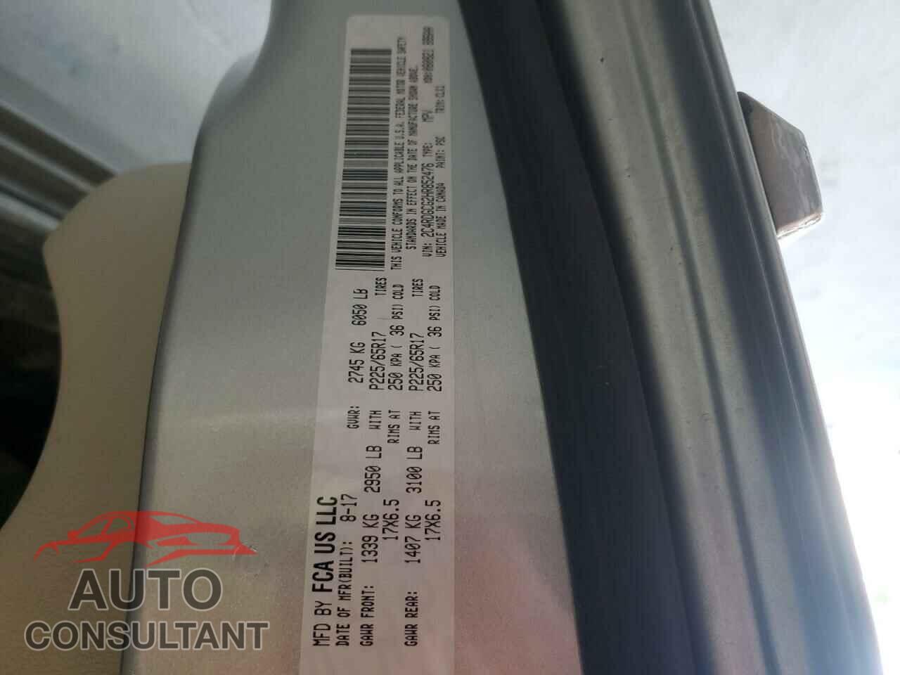 DODGE CARAVAN 2017 - 2C4RDGCG2HR852476