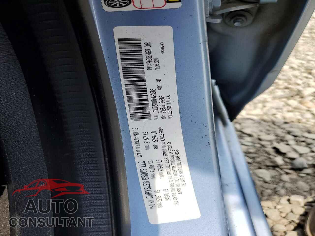 DODGE AVENGER 2013 - 1C3CDZAB1DN683989