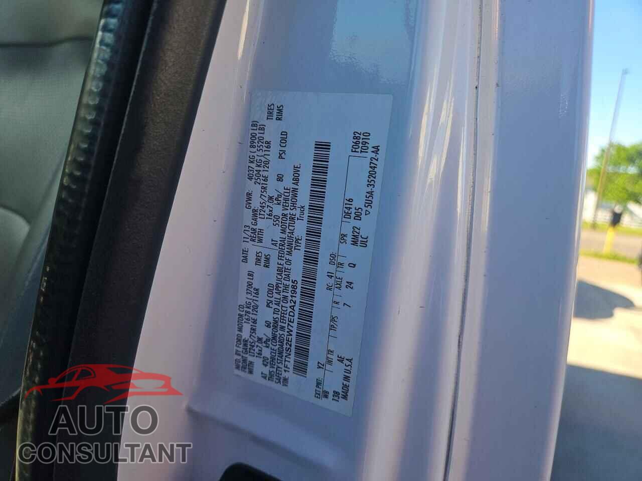 FORD ECONOLINE 2014 - 1FTNS2EW7EDA21985