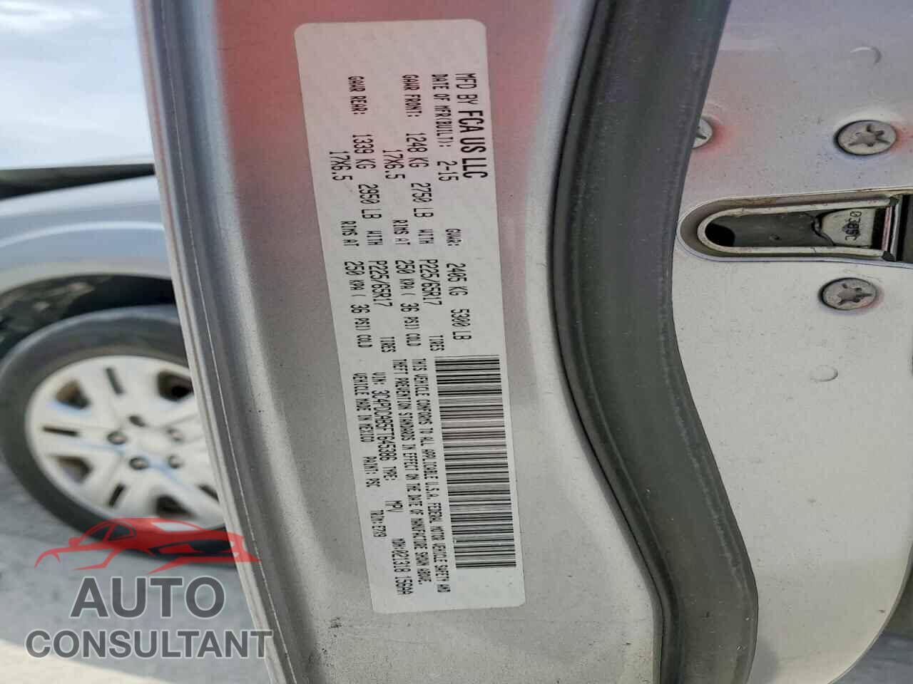 DODGE JOURNEY 2015 - 3C4PDCAB5FT645386