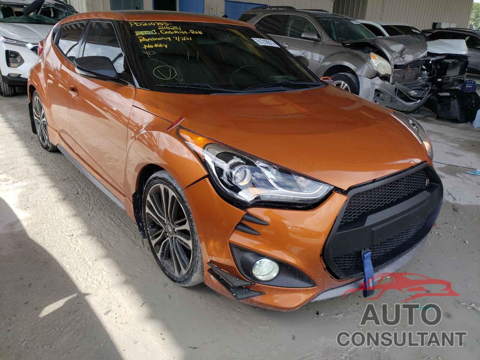 HYUNDAI VELOSTER 2016 - KMHTC6AE3GU259758