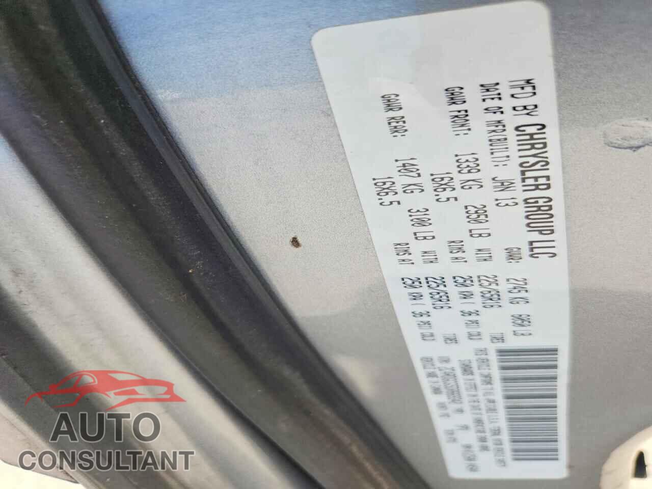 DODGE CARAVAN 2013 - 2C4RDGCG5DR669342