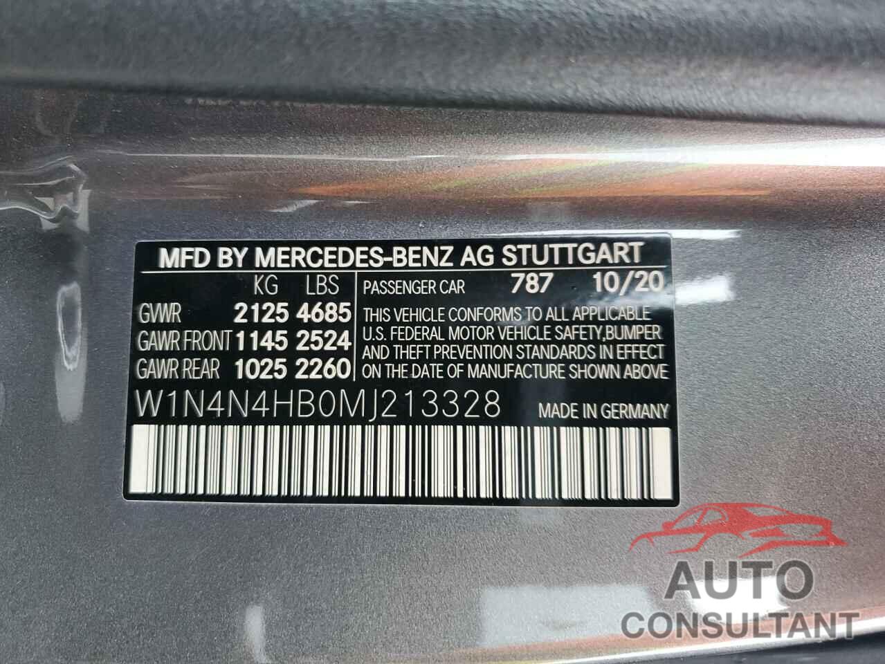 MERCEDES-BENZ GLA-CLASS 2021 - W1N4N4HB0MJ213328