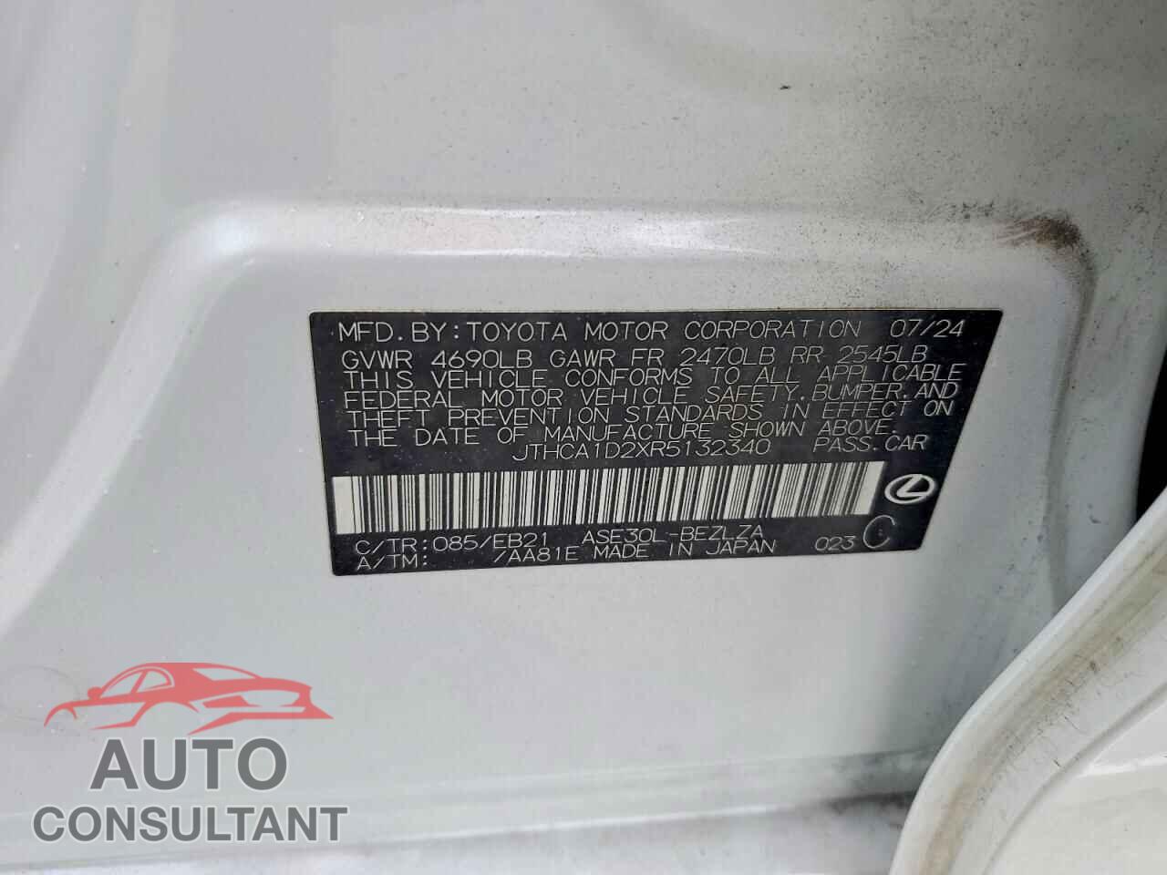 LEXUS IS 2024 - JTHCA1D2XR5132340