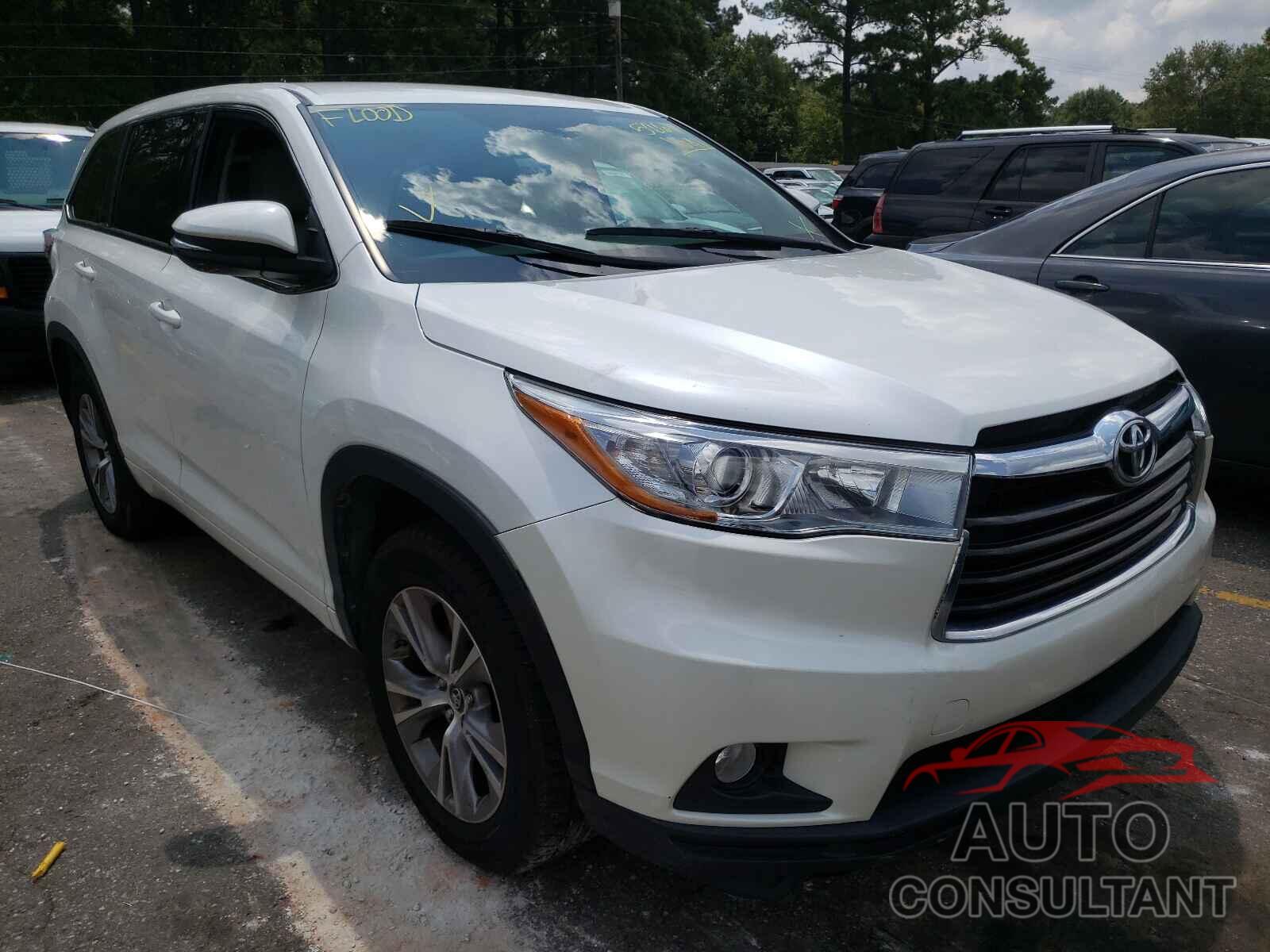 TOYOTA HIGHLANDER 2016 - 5TDZKRFH0GS150720
