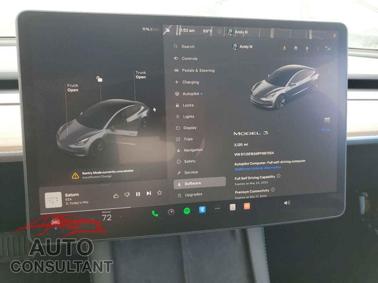 TESLA MODEL 3 2023 - 5YJ3E1EA9PF687254