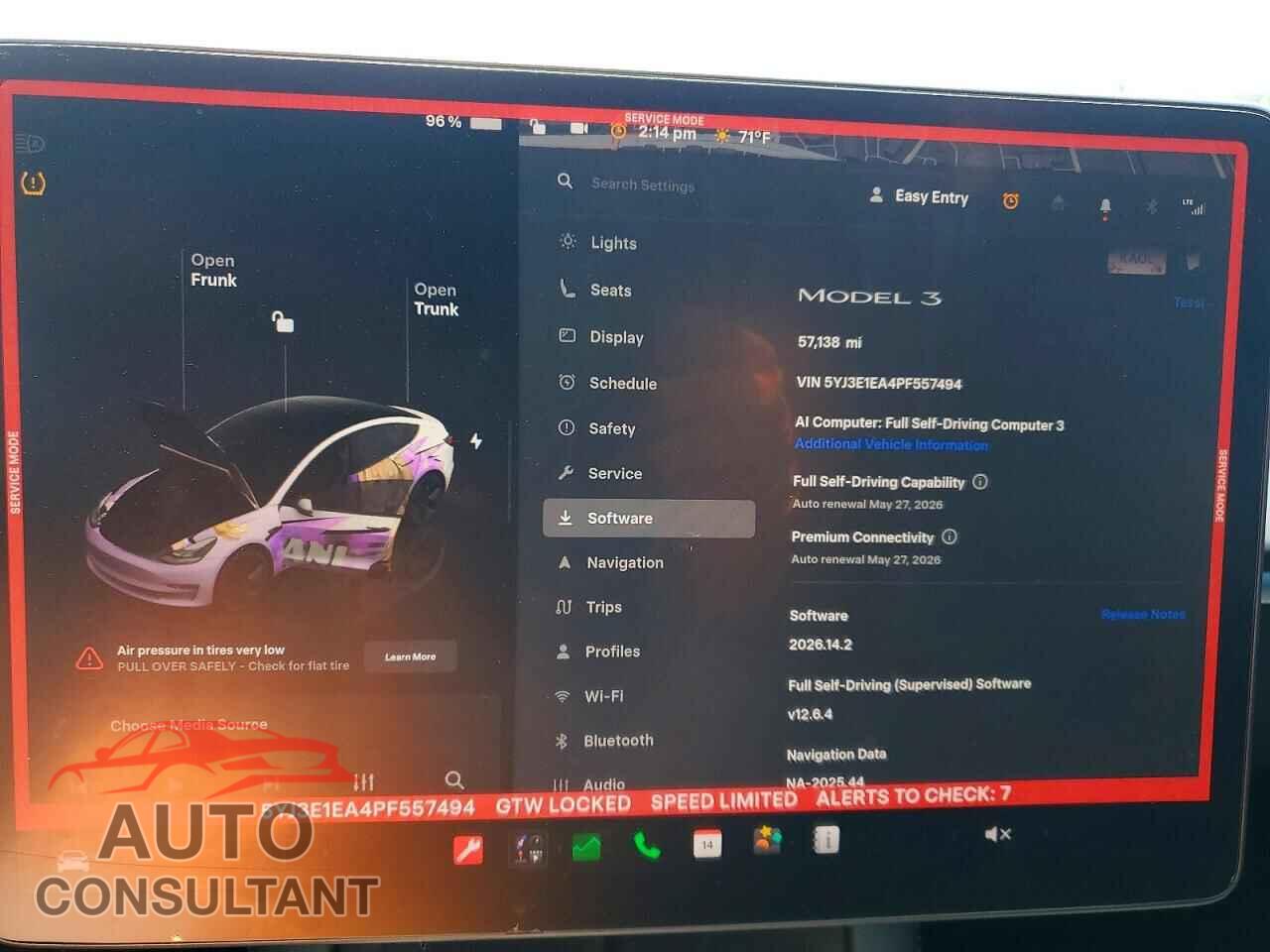 TESLA MODEL 3 2023 - 5YJ3E1EA4PF557494