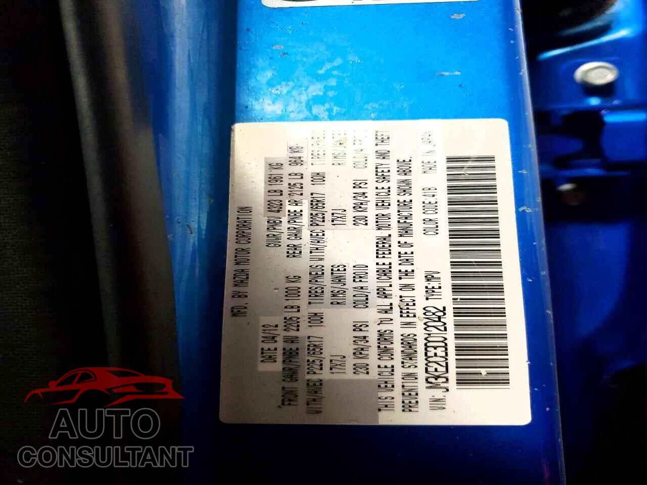MAZDA CX-5 2013 - JM3KE2CE3D0120482