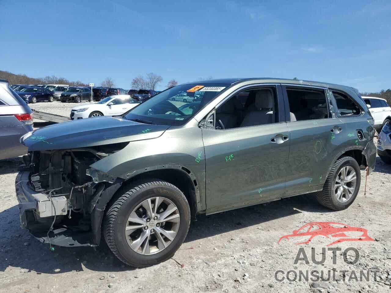 TOYOTA HIGHLANDER 2014 - 5TDBKRFH0ES060613