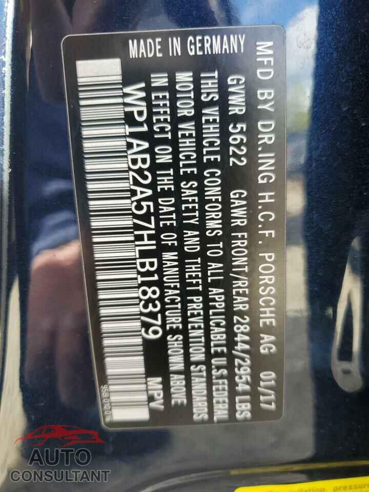 PORSCHE MACAN 2017 - WP1AB2A57HLB18379