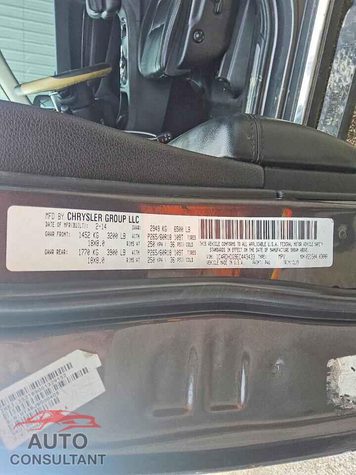 DODGE DURANGO 2014 - 1C4RDHDG9EC443433