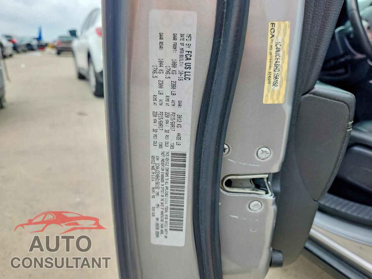 JEEP COMPASS 2017 - 1C4NJCEA8HD156152