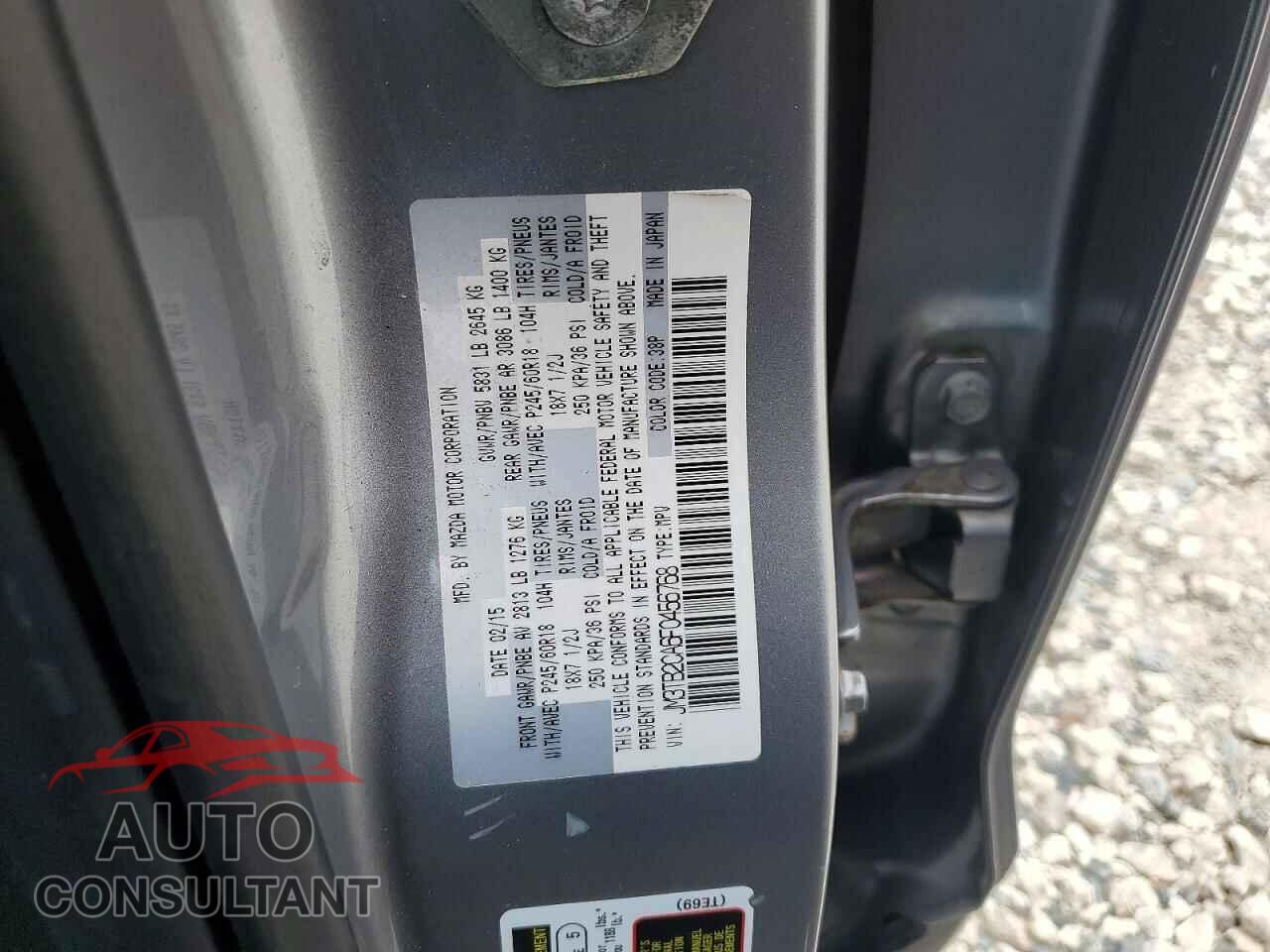 MAZDA CX-9 2015 - JM3TB2CA6F0456768