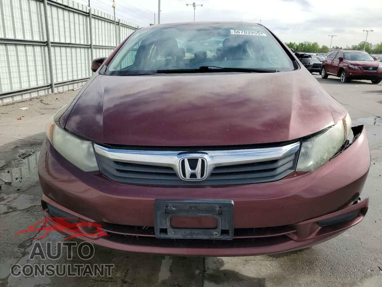 HONDA CIVIC 2012 - 2HGFB2F84CH516361