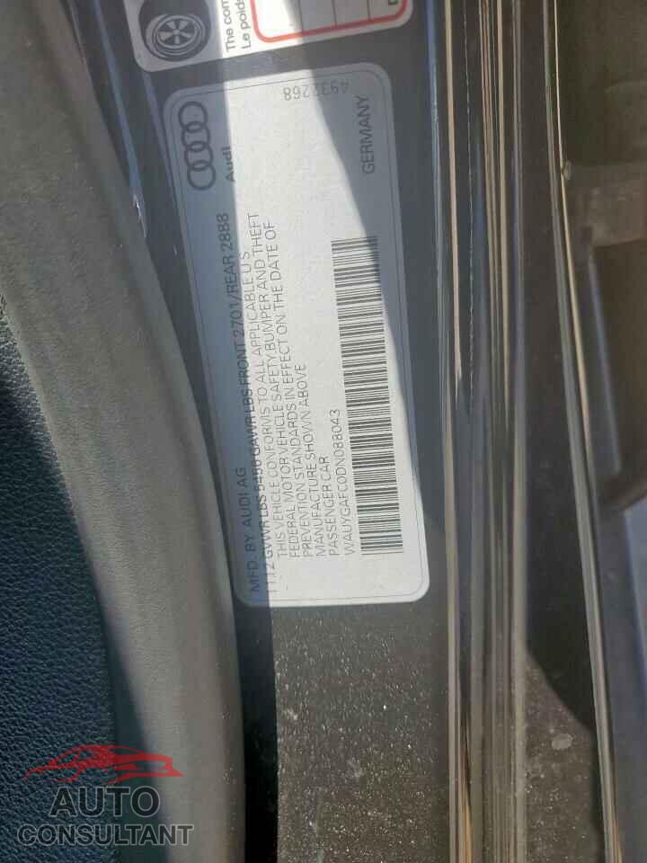 AUDI A7 2013 - WAUYGAFC0DN088043