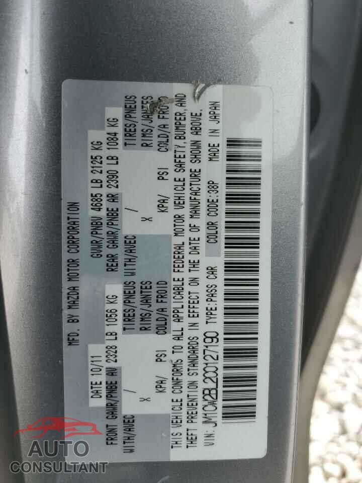 MAZDA 5 2012 - JM1CW2BL2C0127190