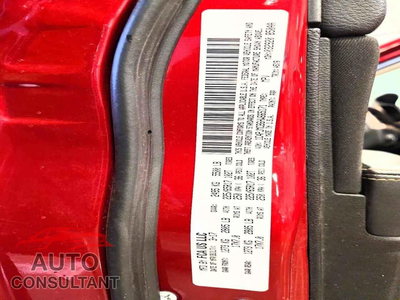 JEEP CHEROKEE 2017 - 1C4PJMCB6HW665171